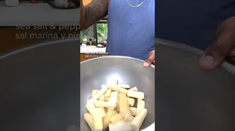 Air Fried Yuca #shorts #airfryer #yuca #airfried